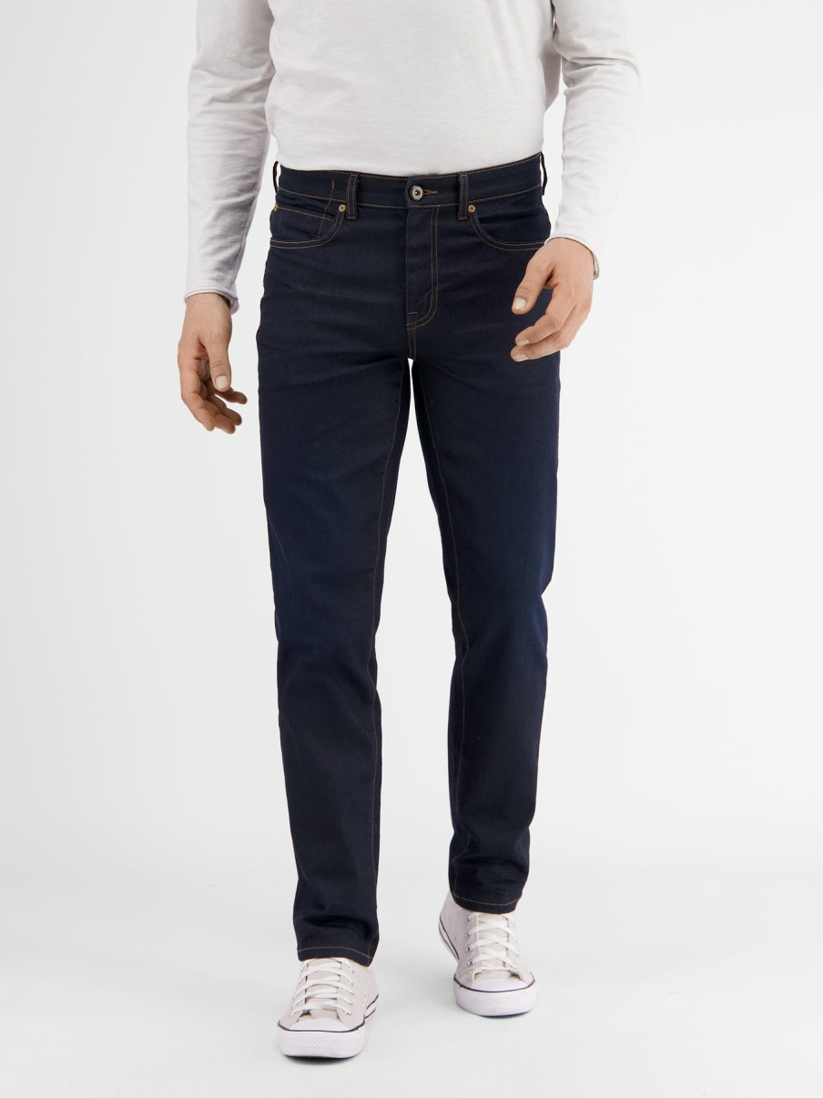 Herren LERROS | Conlin 5-Pocket Stretch-Denim, Slim Fit Deep Blue