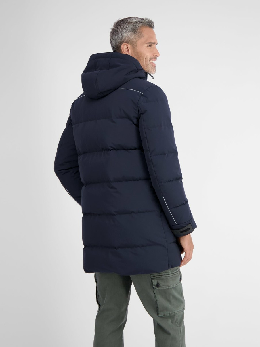 Herren LERROS | Longjacket Im Parka-Design. Gesteppt Classic Navy