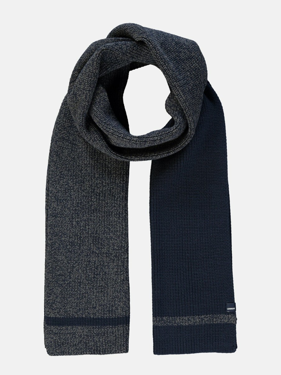 Accessoires LERROS | Strickschal Twist Classic Navy