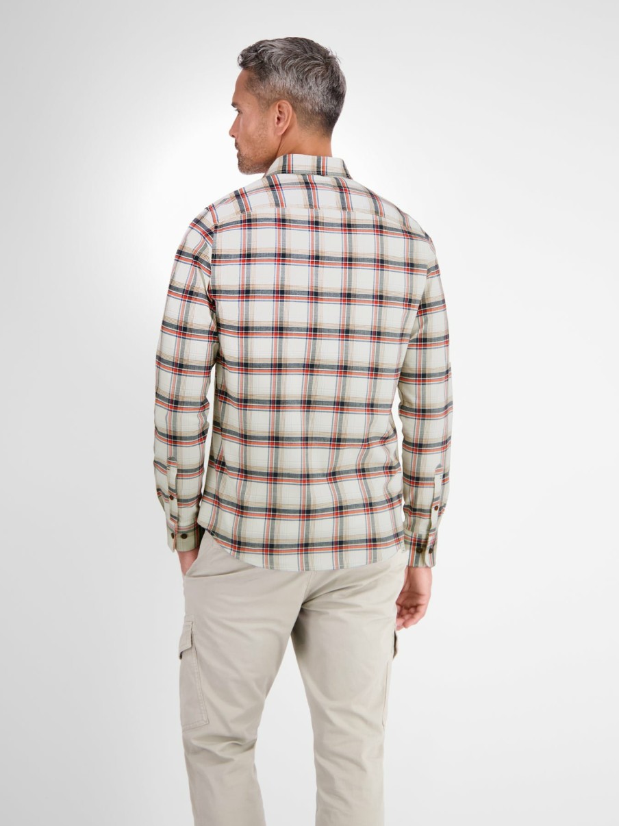 Herren LERROS | Langarmhemd. Big Flannelcheck