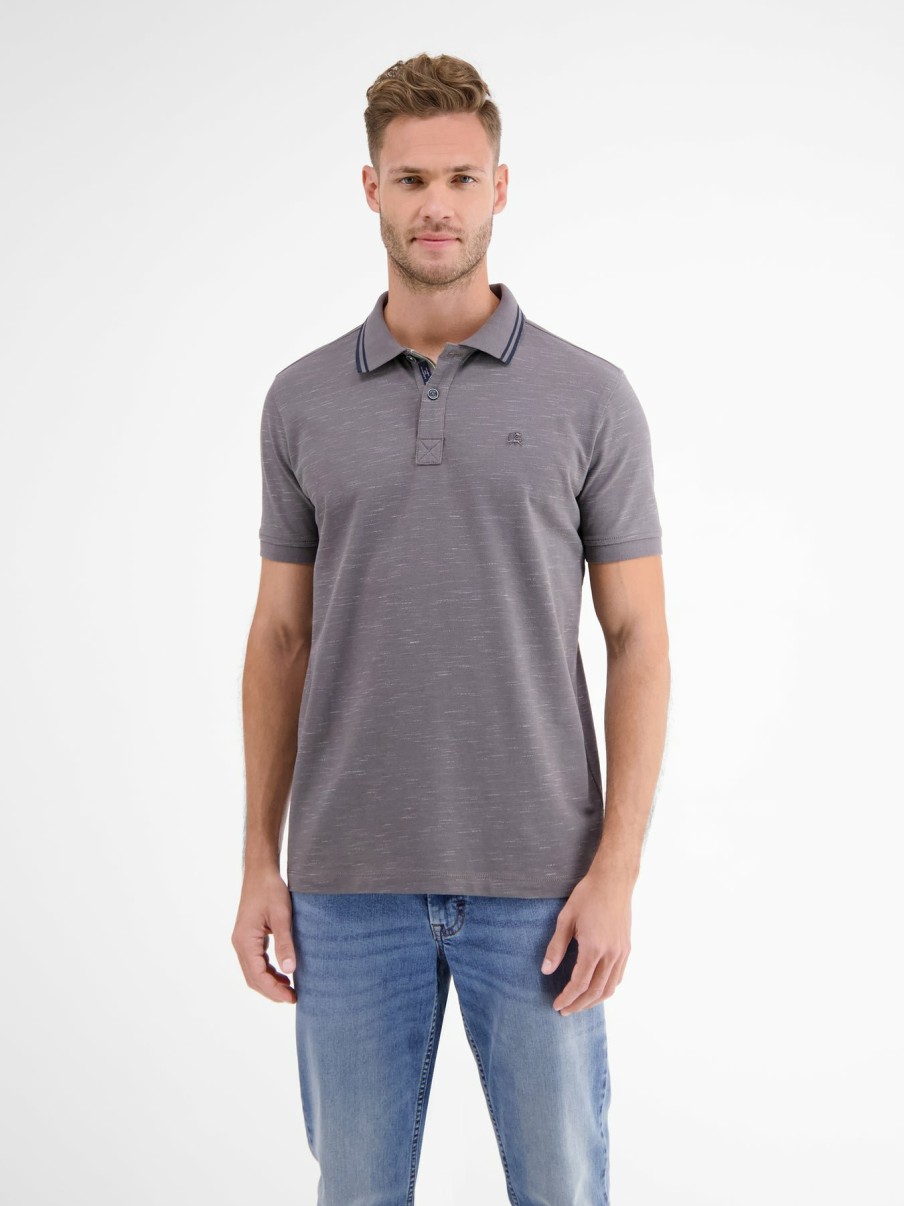 Herren LERROS | Poloshirt In Two-Tone-Pique