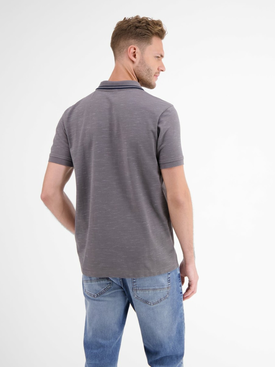 Herren LERROS | Poloshirt In Two-Tone-Pique