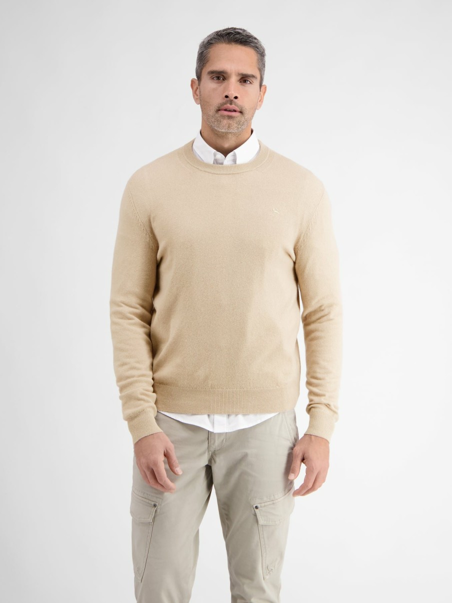 Herren LERROS | Woll-Cashmere-Rundhalspullover