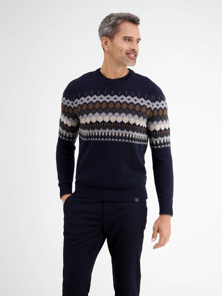 Herren LERROS | Jacquard-Strickpullover