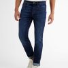 Herren LERROS | Baxter 5-Pocket-Denim Im Used-Look, Relaxed Fit, Blue Dark Blue