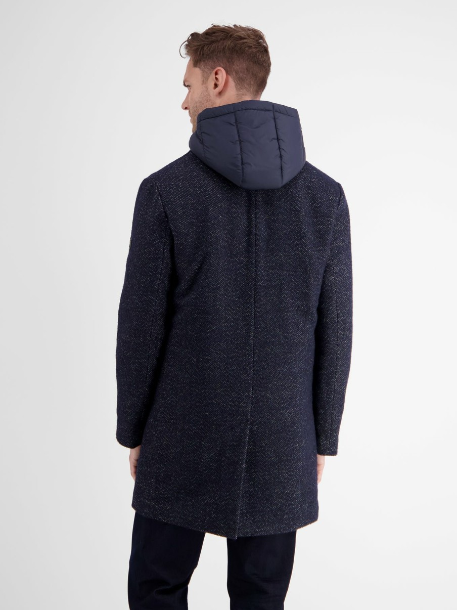 Herren LERROS | Kurzmantel In Wolloptik Classic Navy