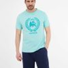 Herren LERROS | Rundhals T-Shirt Mit Grosem Logo Druck