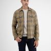 Herren LERROS | Karierte Hemdjacke Hazel Brown