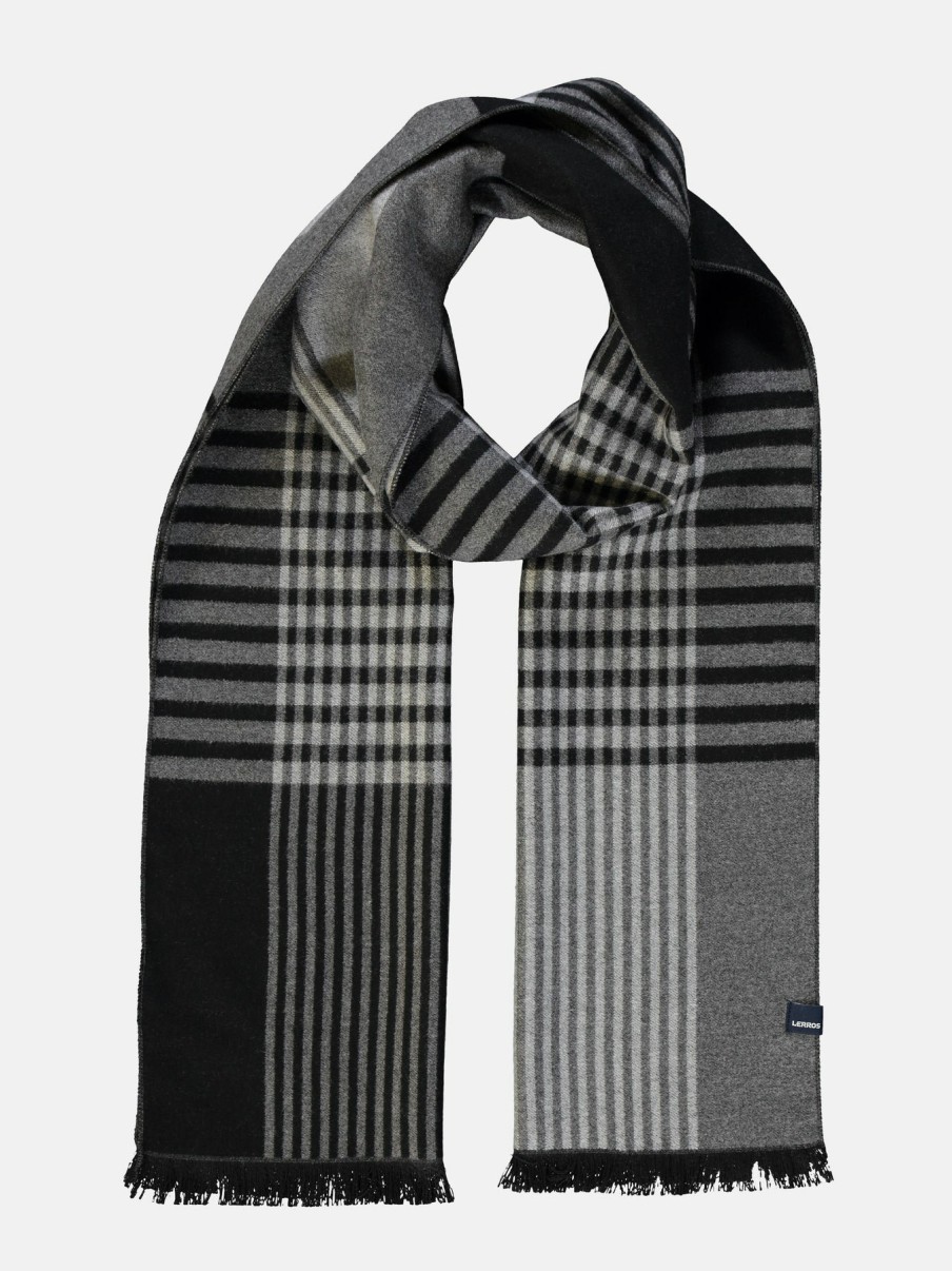 Accessoires LERROS | Schal Stripe Mix Basalt Grey