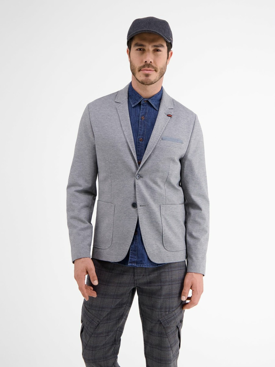 Herren LERROS | Casual Jersey Sakko Smoky Grey