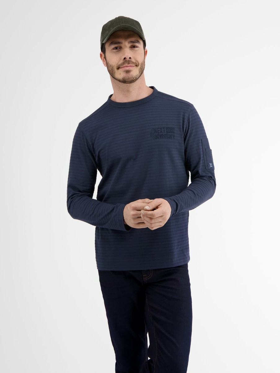 Herren LERROS | Longsleeve. Gestreift