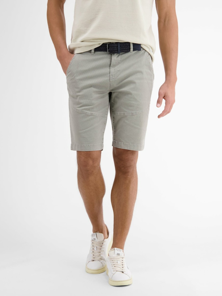 Herren LERROS | Chino Bermuda, Minimal Alloverprint