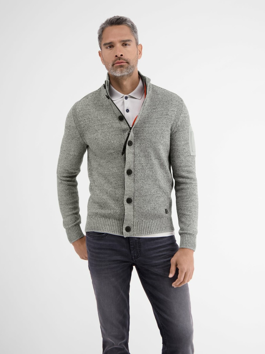 Herren LERROS | Strickjacke In Lebendiger Optik